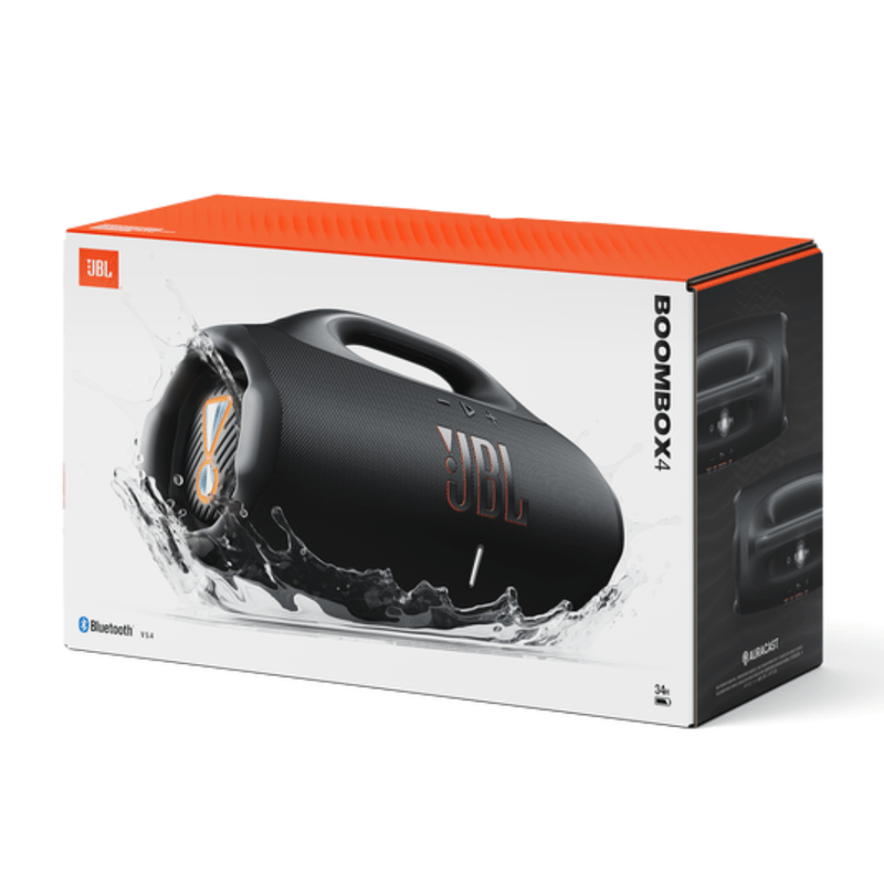 Parlante JBL Boombox 4 Bluetooth 28H IP68 Negro