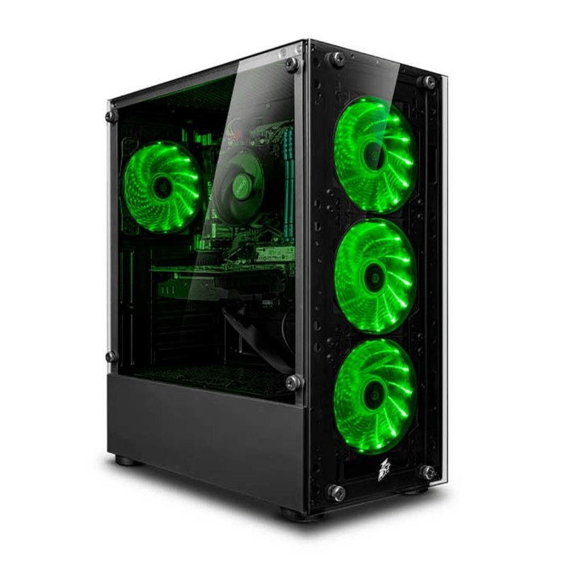 PC armada Haku Green Ryzen 5 5600GT 16GB RAM 500GB SSD monitor 22 pulgadas IPS teclado gaming