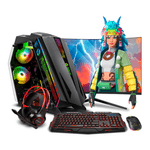 PC armada Ryzen 7 5700G 16GB RAM 500GB SSD monitor 24 pulgadas curvo teclado gamer