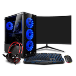 PC armada Ryzen 5 8500G 16GB DDR5 RAM 500GB SSD monitor 24 pulgadas curvo teclado gamer