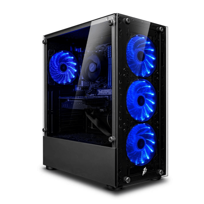 PC armada Ryzen 5 8500G 16GB DDR5 RAM 500GB SSD monitor 24 pulgadas curvo teclado gamer