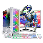 PC armada Ryzen 7 5700G 16GB RAM 500GB SSD monitor 24 pulgadas curvo teclado gaming oficina
