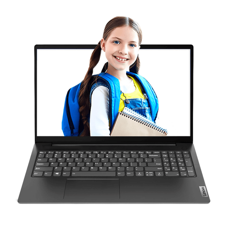 Laptop Lenovo V15 G2 IJL 15.6" Intel Celeron negro frontal