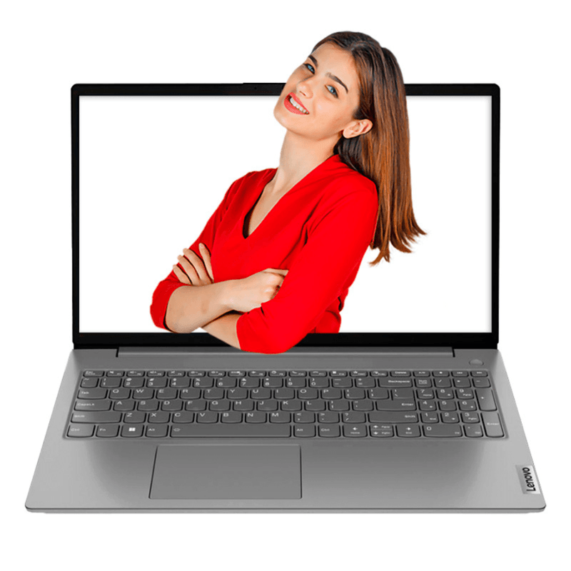Laptop Lenovo V15 G4 AMN 15.6" AMD Ryzen 5 gris frontal
