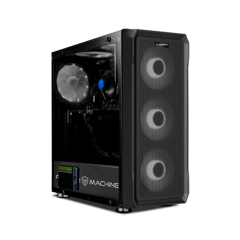 pc armada Intel Core Ultra 7 265 monitor 24 pulgadas negro frontal vista oficina profesional