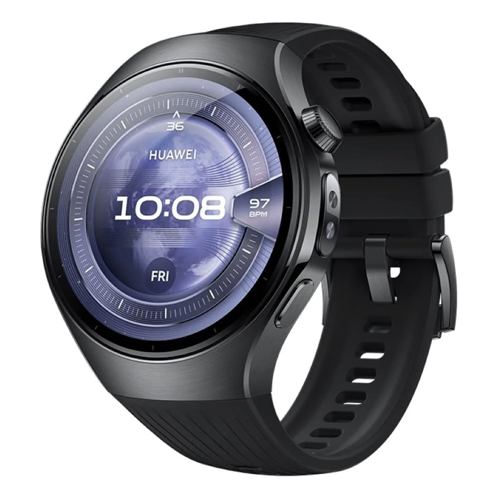 Smartwatch Huawei Watch 5 pantalla 46mm/ AMOLED 1.5"", Esim, GPS, X-tap, resistencia al agua 5 ATM, batería hasta 11 días, negro