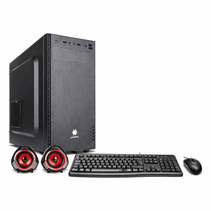 pc armada intel i7 14700k 1tb ssd 16gb ram monitor 24" ips negro frontal escritorio oficina
