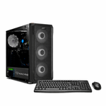 PC armada Intel Core i7 10700F 16GB RAM 500GB SSD monitor 24" IPS teclado vista frontal entorno oficina