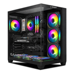 pc gamer storm pink plus ryzen 5 5500x3d 16gb ram 500gb rtx5060 8gb monitor 24 pulgadas frontal escritorio gaming
