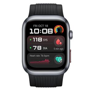 Smartwatch Huawei D2 Black, pantalla AMOLED 1.82'', resistente al agua IP68, monitoreo de presión arterial, batería hasta 6 horas, negro