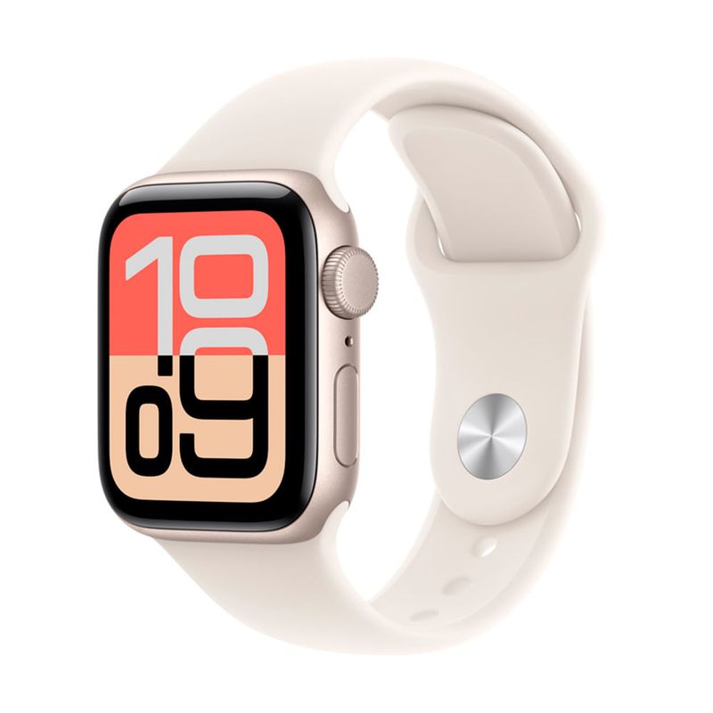 Smartwatch Apple Watch Serie SE 3, pantalla 40MM/OLED, blanco, oblicuo-dorsal