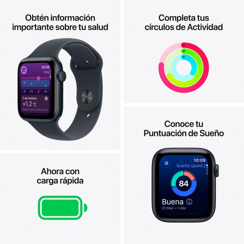 Smartwatch Apple Watch Serie SE 3, pantalla 40MM/OLED, blanco, especificaciones