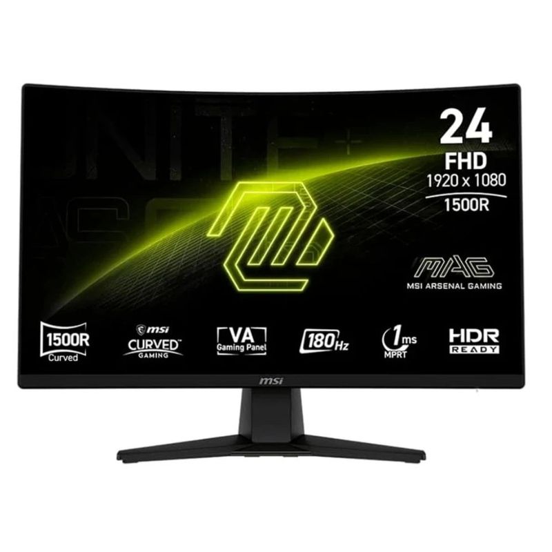 Monitor gamer curvo MSI MAG 242C 24" Panel VA