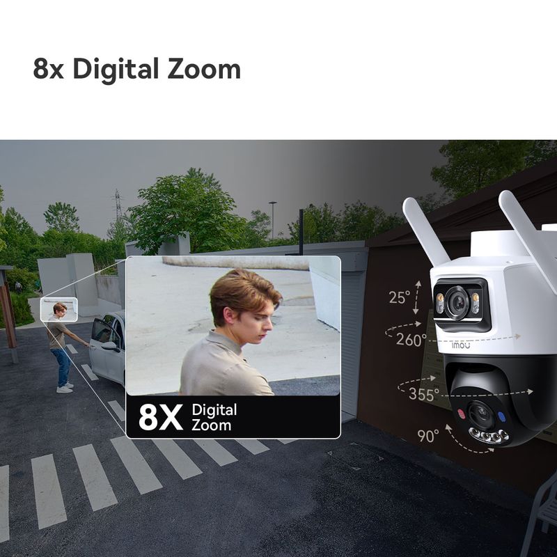 Cámara de seguridad Wi-Fi Imou Cruiser Dual 8MP