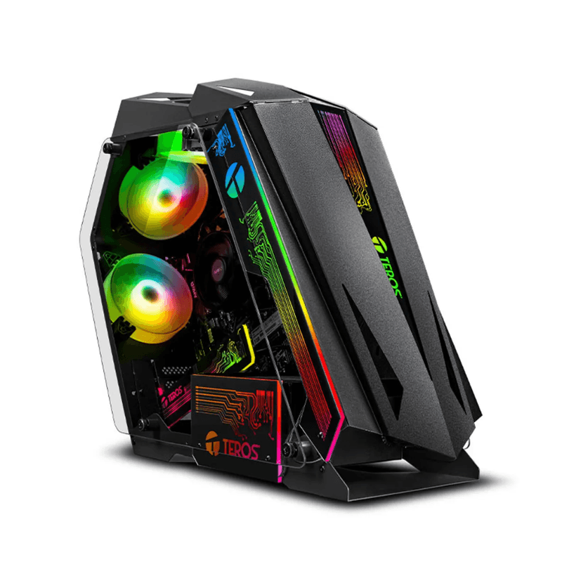 pc gamer Draco RGB Plus Intel Core i9 12900KF 32GB RAM 1TB SSD monitor 24" curvo frontal setup gaming