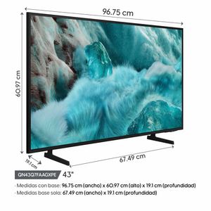 Smart TV Samsung 43" QLED Q7F, Vision AI, sistema Tizen TV intregrado, QN43Q7FAAGXPE (2025)