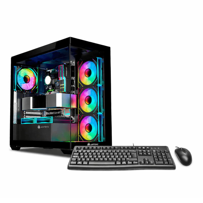 PC armada Intel Core i7 14700F 1TB SSD 32GB RAM torre color negro frontal escritorio profesional