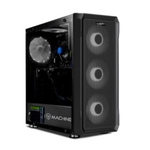 pc armada intel core i7 12700f 500gb ssd 16gb ram case de torre 24 ips monitor + teclado vista frontal uso profesional