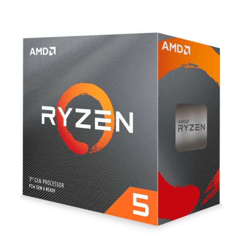 PC AMD Ryzen 5 3400G 512GB SSD 8GB RAM negro vista frontal oficina
