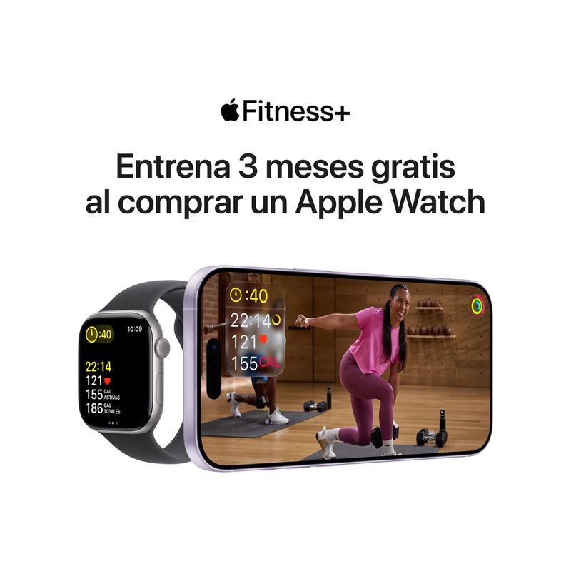 smartwatch apple watch ultra 3 pantalla 49mm oled gps resistente al agua 50m negro vista frontal actividades deportivas