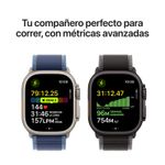 smartwatch apple watch ultra 3 pantalla 49mm oled gps resistente al agua 50m negro vista frontal actividades deportivas
