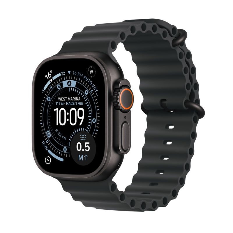 Apple Watch Ultra 3 pantalla 49mm OLED GPS resistente al agua 50m, batería hasta 36 horas y 64GB, color negro. ¡Cómpralo en Coolbox.pe!
