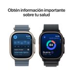 smartwatch apple watch ultra 3 pantalla 49mm oled gps resistente al agua 50m negro vista frontal actividades deportivas