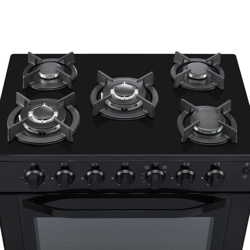 Cocina de pie Sole Glissa 76 cm, 5 hornillas, GLP/GN