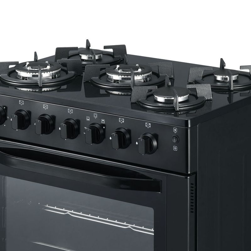 Cocina de pie Sole Glissa 76 cm, 5 hornillas, GLP/GN