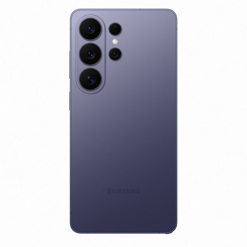 Celular Samsung Galaxy S26 Ultra cámara 200MP violeta cobalto vista trasera detalle cuádruple cámara