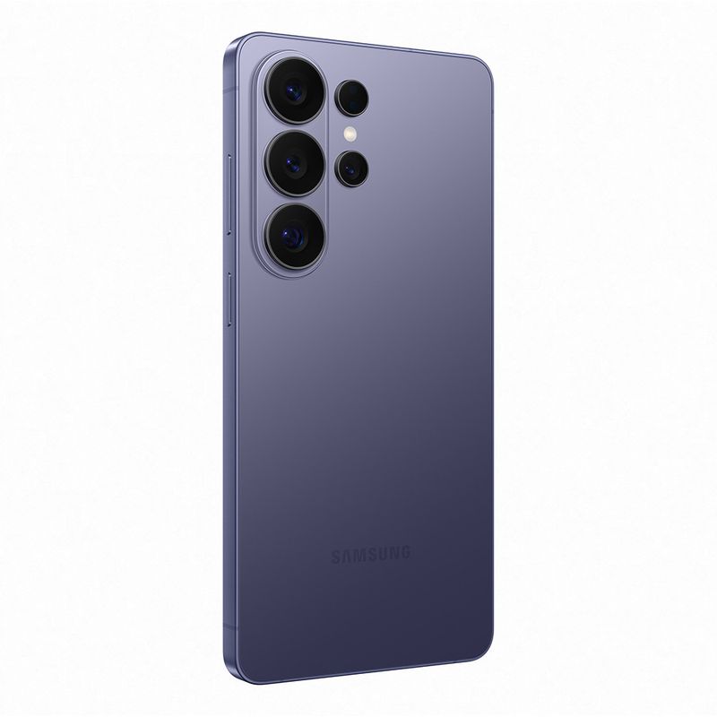 Celular Samsung Galaxy S26 Ultra violeta cobalto vista trasera diseño minimalista