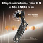 Audífonos Bluetooth Timekettle W4 Traductor con estuche azul especificaciones