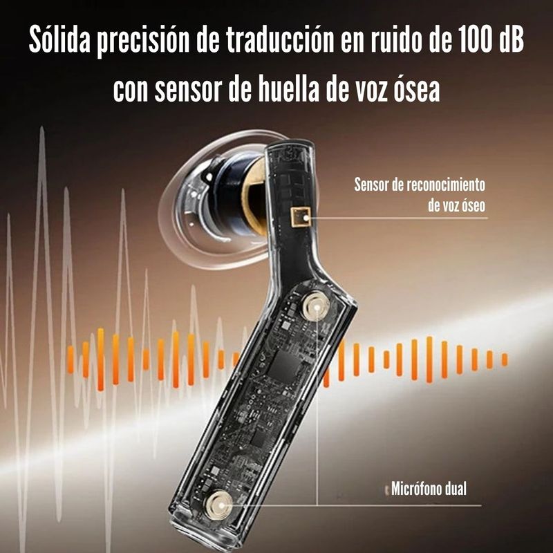 Audífonos Bluetooth Timekettle W4 Traductor con estuche azul especificaciones