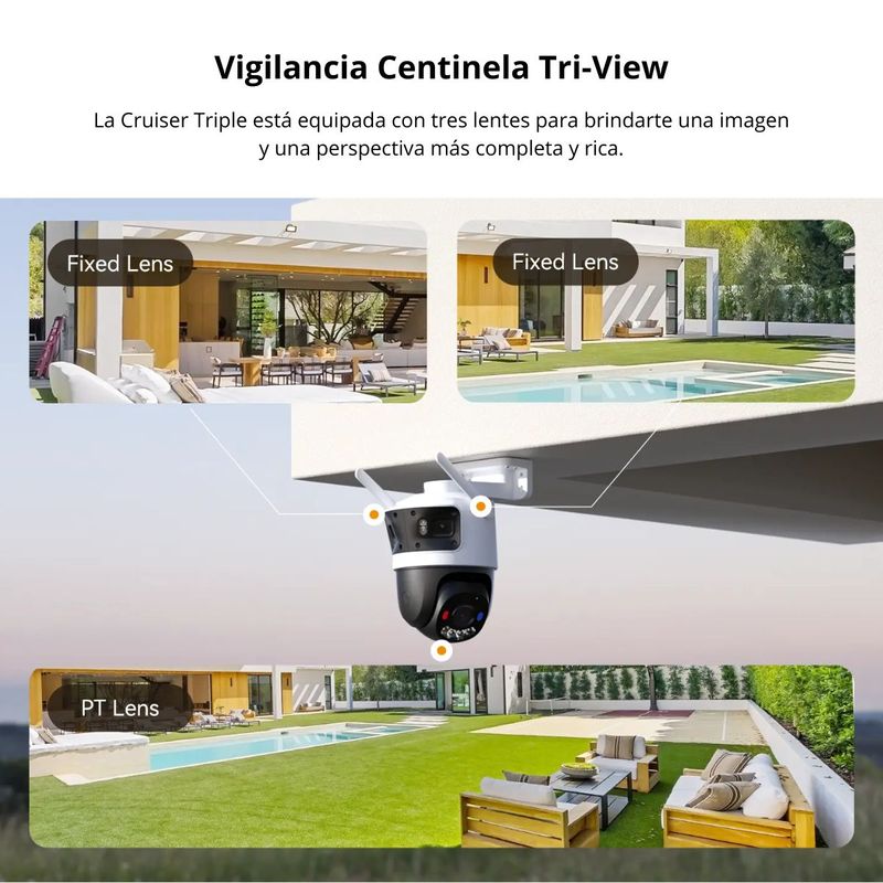 Cámaras de seguridad Imou Cruiser Triple 11MP PTZ