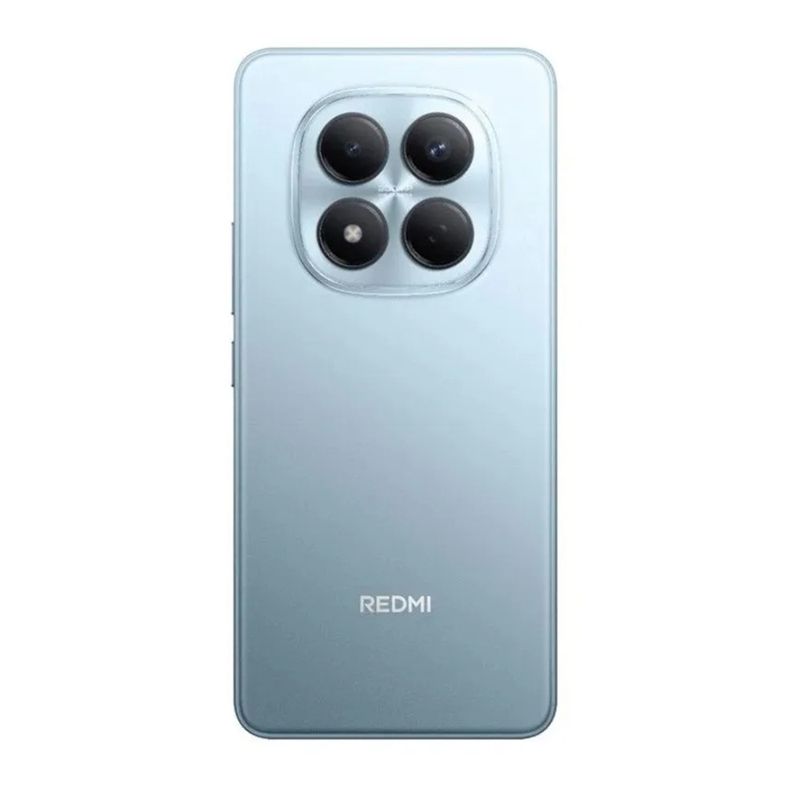 Celular Xiaomi Redmi Note 15 Pro 4G cámara 200MP azul vista frontal en uso cotidiano