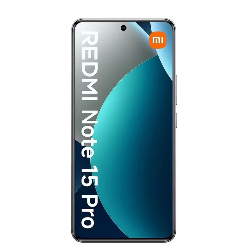 Celular Xiaomi Redmi Note 15 Pro 4G cámara 200MP azul vista frontal en uso cotidiano