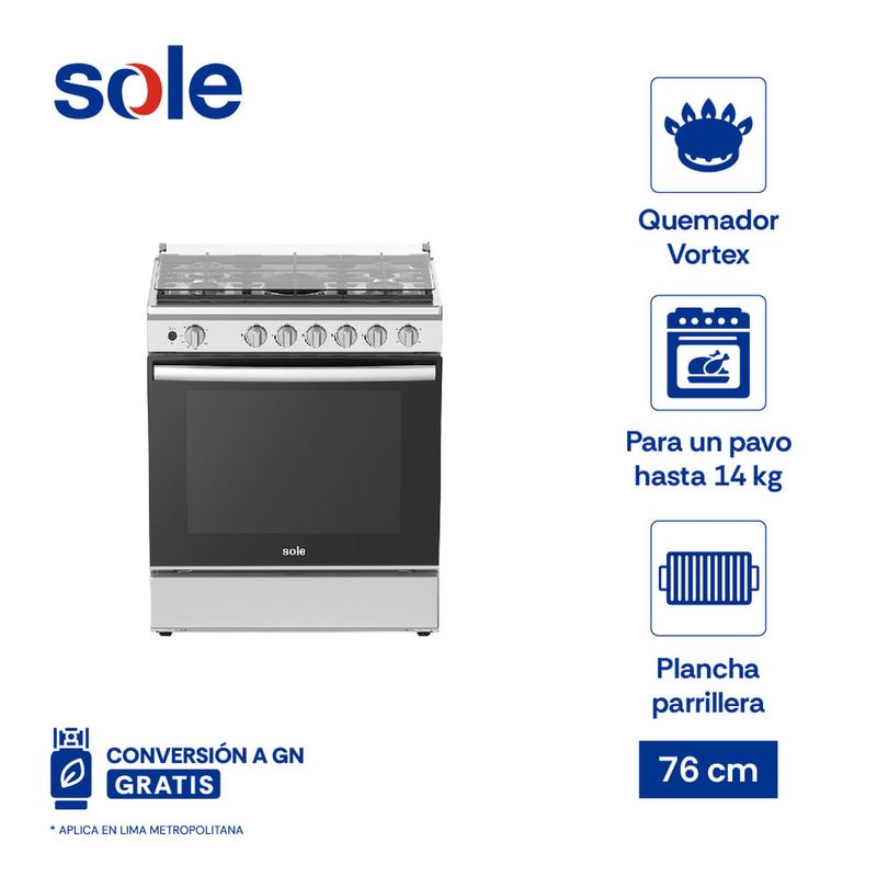 Combo cocina 5 hornillas + microondas 21L