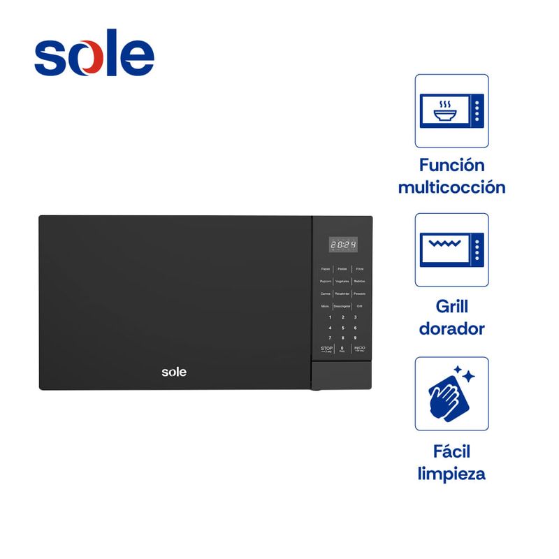 Combo cocina 5 hornillas + microondas 21L