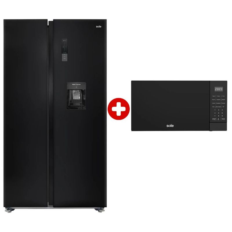 Combo refrigeradora 525L + microondas 21L