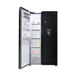 Combo refri SBS 525L negro + purificador Prime