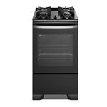 Cocina Electrolux F4EGB 4 quemadores negra, vista frontal