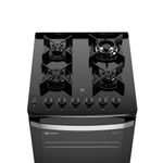 Cocina Electrolux F4EPB 4 quemadores PerfectCook Negro frontal en cocina moderna