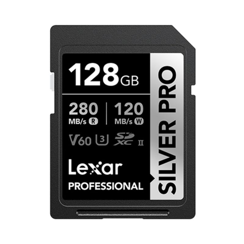 Memoria SDXC Lexar Professional 128GB SILVER PRO UHS-II