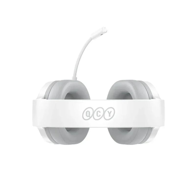 Audífonos gamer QCY HEROAD V200, micrófono, Bluetooth/USB/3.5 mm, sonido 7.1, blanco