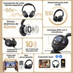 Audífonos QCY H3 Pro con cancelación de ruido especificaciones