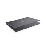 Laptop Lenovo 14 pulgadas OLED Luna Grey vista lateral perfil delgado