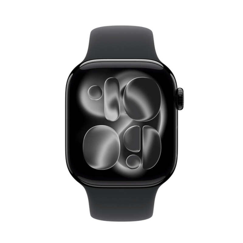 Apple Watch Series 11 pantalla Always On 42mm negro vista frontal