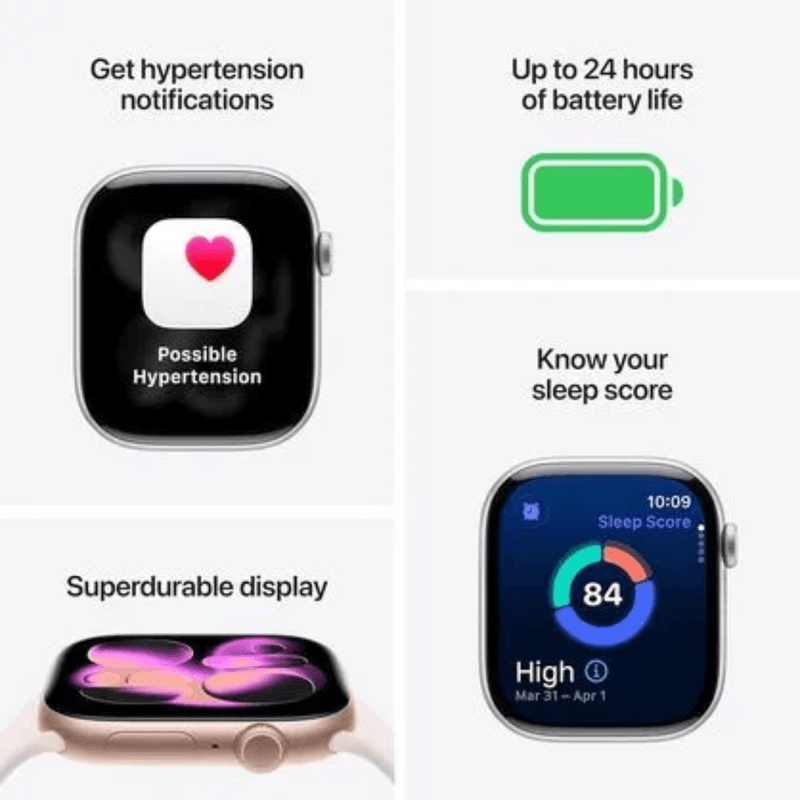 Smartwatch Apple Watch Series 11 correa deportiva negra vista uso diario