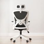 Silla de Oficina Clásica Blanco Reposabrazos Ajustable