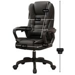 Silla de Oficina Ergonómica Ajustable con Ruedas Silenciosas